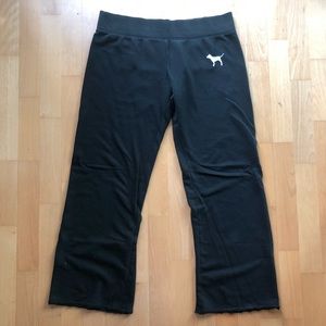 Black Victoria’s Secret Pink Cozy Pants Size L